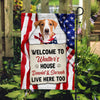 Welcome To The Dog House, Personalized Garden Flags, Gifts For Dog Lovers, Custom Photo