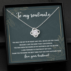You Hold The Key To My Heart, Personalized Message Card Jewelry, Valentine's Day Gift For Her