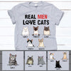 Real Men Love Cats, Custom Shirt, Personalized Gifts for Cat Lovers