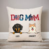 Dog Mom, America, Personalized Pillows, Custom Gift for Dog Lovers