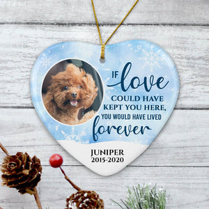 You would have lived forever, Personalized Memorial Ornaments, Custom Photo Gift, Gift for Dog Lovers, Cat Lovers