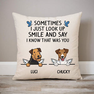 That Was You, Personalized Memorial Pillows, Custom Gift for Dog Lovers