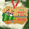 On The Naughty List I Regret Nothing, Personalized Shape Ornaments, Christmas Gift For Pet Lovers