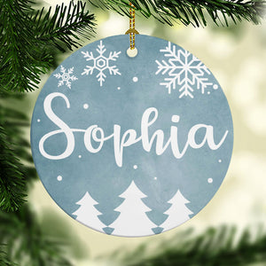 Personalized Name, Christmas Ornaments, Custom Holiday Decoration
