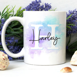 Personalized Name Snow, Personalized Mugs, Custom Coffee Mugs