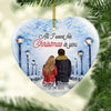 All I want for Christmas, Personalized Heart Ornaments, Anniversary Gifts