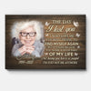 The Day I Lost You I Also Lost Me, Personalized Custom Photo Canvas, Memorial Canvas, Memorial Gift