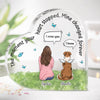 The Moment Your Heart Stopped, Personalized Keepsake, Heart Shaped Plaque, Memorial Gift For Dog Lovers