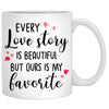 Every Love Story Is Beautiful, Couple Car, Anniversary gifts, Personalized Mugs, Valentine's Day gift