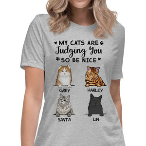 My Cats Are Judging You, Custom Shirt, Personalized Gifts for Cat Lovers