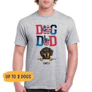 Dog Dad, Personalized Shirt, Customized Gifts for Dog Lovers, Custom Tee, Father's Day gift