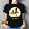 Unique Custom T Shirt, Witch and Schnauzer, Personalized Gifts for Dog Lovers