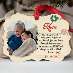 You Held My Hand For Many Years, Personalized Aluminium Ornaments, Custom Photo Gift