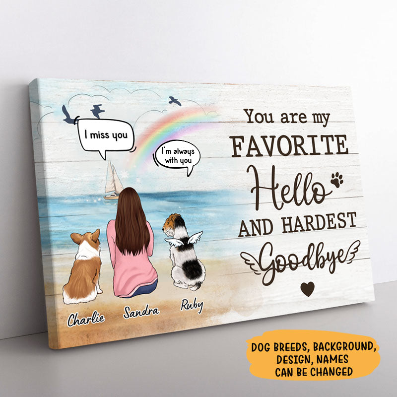I Still Talk About You I Love You, Memorial Canvas, Custom Gift for Dog Lovers