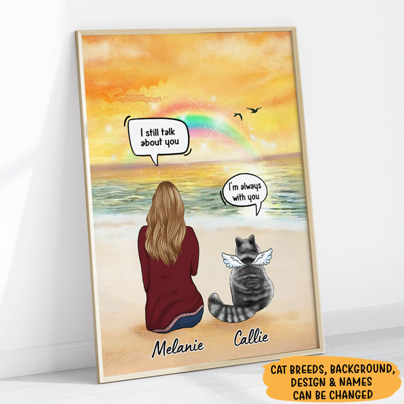 Still Talk About You Conversation, Memorial Gifts For Cat Lovers, Personalized Poster