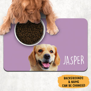 Pet Photo Pet Placemats, Personalized Pet Food Mat, Pet Lovers Gifts, Custom Photo