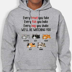 Every Fish You Bake, Personalized Custom Hoodie, T shirts, Gift for Cat Lovers