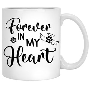A Piece Of My Heart Lives In Heaven, Memorial Gift, Customized Mug, Personalized Gift for Dog Lovers