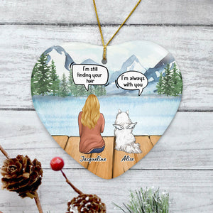 Still Talk About You, Personalized Heart Ornaments, Dog Memorial Gifts, Custom Gift for Dog Lovers