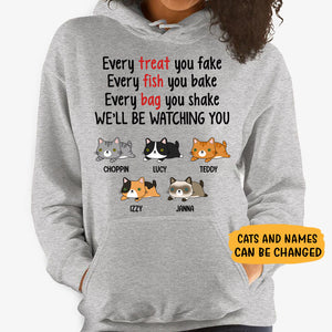 Every Fish You Bake, Personalized Custom Hoodie, T shirts, Gift for Cat Lovers