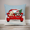 Christmas Dog Personalized Pillows, Custom Gift for Dog Lovers