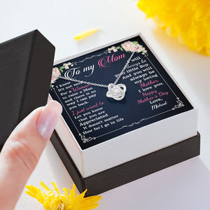 Always Be Your Little Boy, Love Knot Luxury Necklace, Gift for Mom