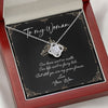 You Are My Queen Forever, Personalized Luxury Necklace, Message Card Jewelry, Gifts For Her
