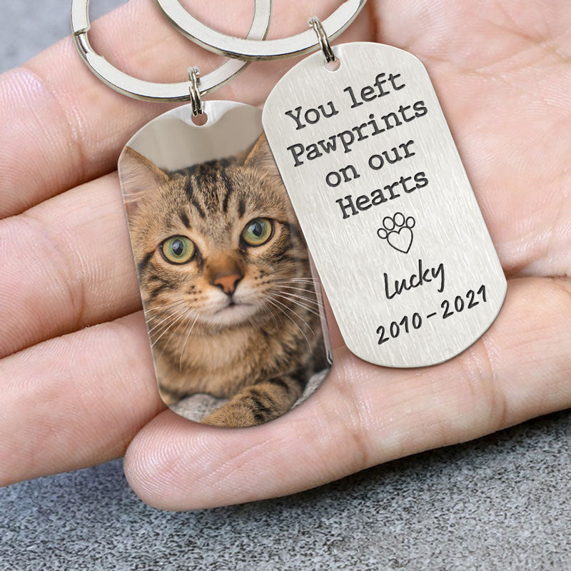 Personalized Pet Memorial Keychain with Photo