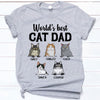 World's Best Cat Dad, Custom Shirt, Personalized Gifts for Cat Lovers