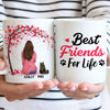 Best Friends For Life, Red Tree, Personalized Mugs, Custom Gifts for Cat Lovers