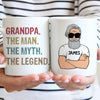 The Man The Myth The Legend Old Man, Personalized Mug, Gifts for Dads, Grandpas, Father's Day Gifts