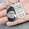 Used To Be His Angel Now He's Mine, Personalized Keychain, Memorial Gifts, Custom Photo