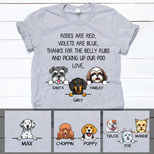 Roses are Red, Funny Dogs Personalized Custom Shirt, Gifts for Dog Lovers