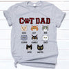 Cat Dad, Cat Face, Custom Shirt, Personalized Gifts for Cat Lovers