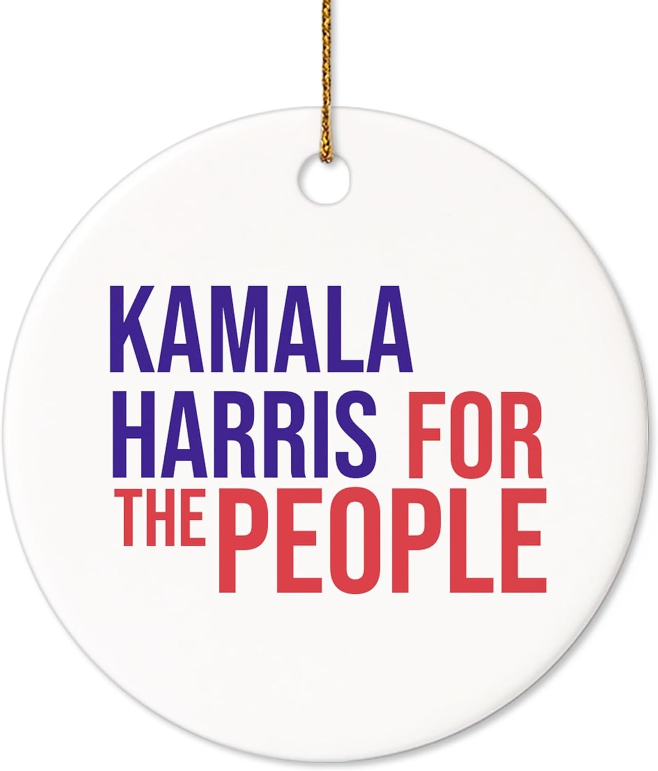 Kamala Harris 2024 for The People Ornament, Kamala Ornaments, Election 2024