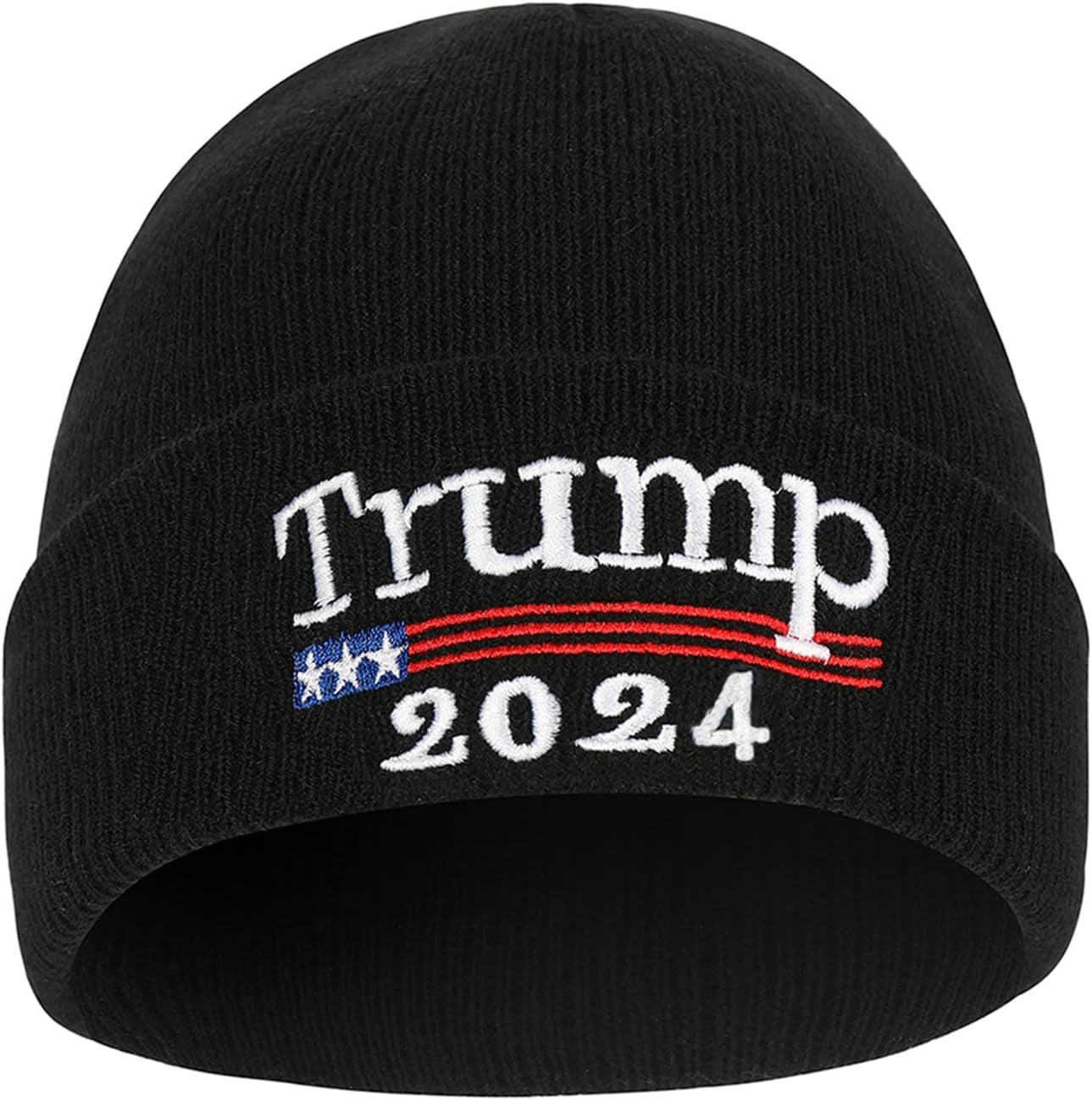 Trump 2024 Embroidered Beanie Hats, Gift For Trump Fans, Election 2024