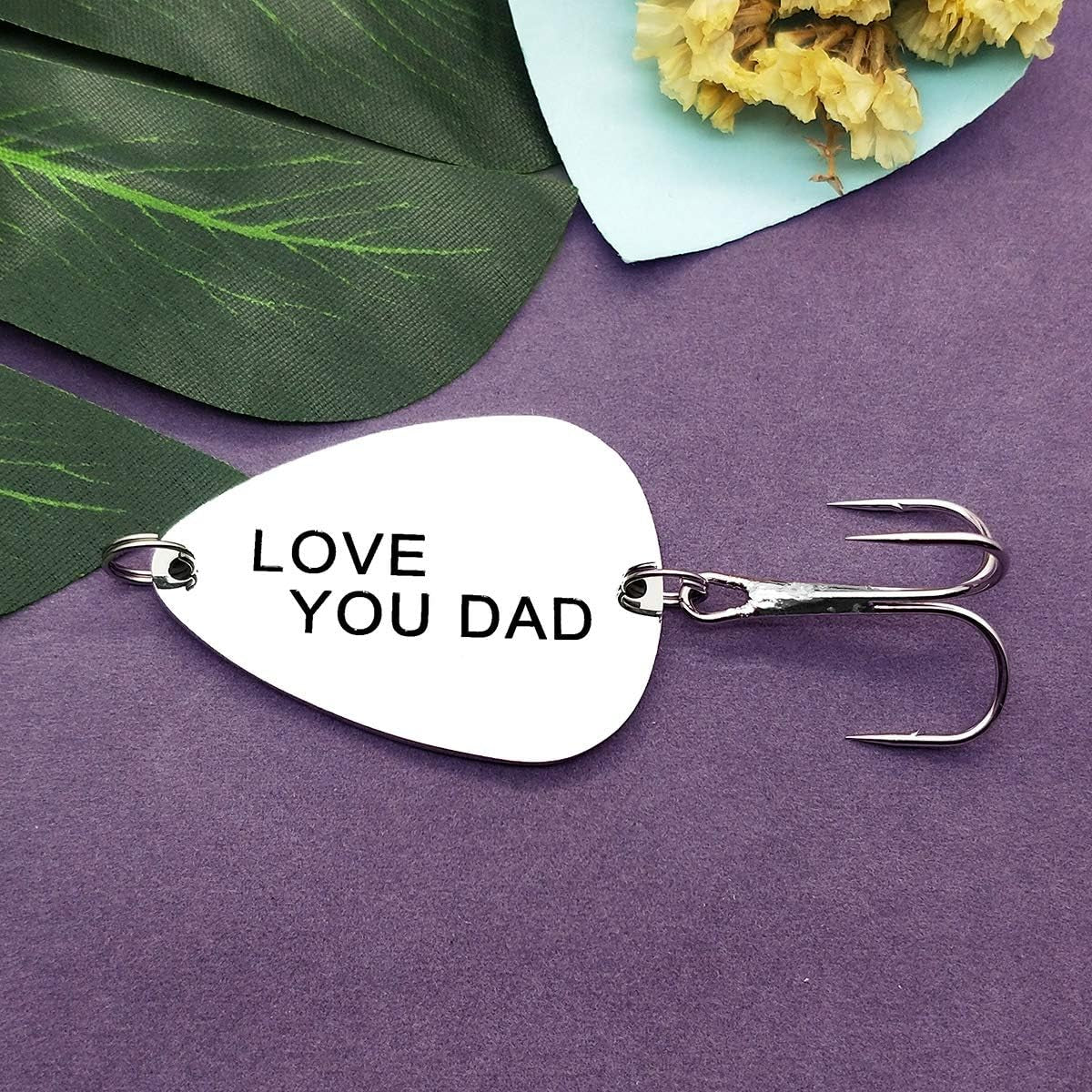 Fishing Lure Hook Dad Birthday Gift Fisherman Gift Appreciation Gift for Dad Christmas Thank You Gift for Daddy Father Papa Father Gift from Daughter Son Fishing Hook