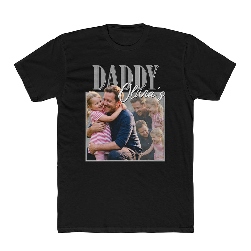 Custom Multi Photo For Dad, Personalized Shirt, Retro Vintage Bootleg Shirt, Custom Photo, Father's Day Gift