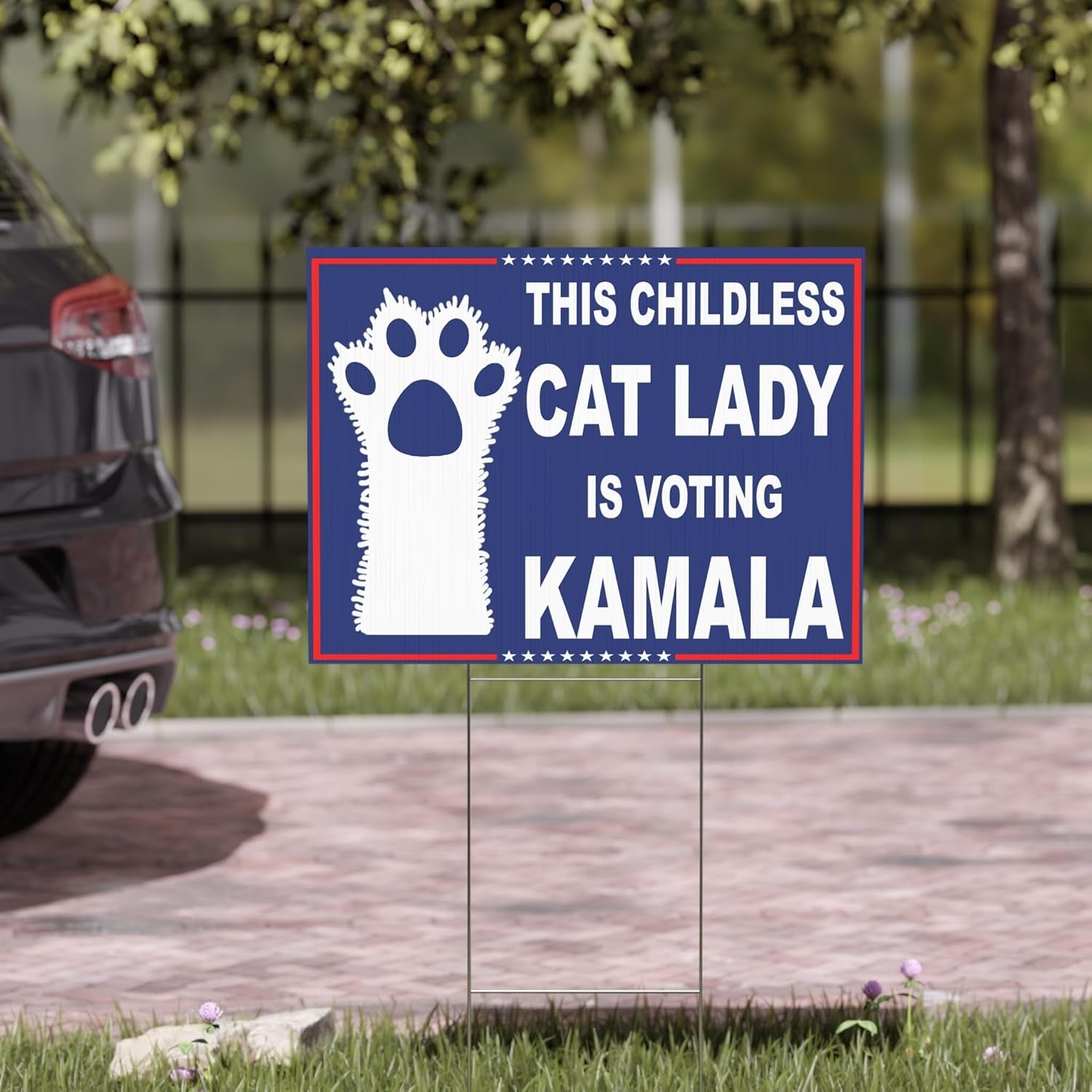 Childless Cat Ladies Yard Signs, Kamala Harris 2024 Yard Sign, Election 2024