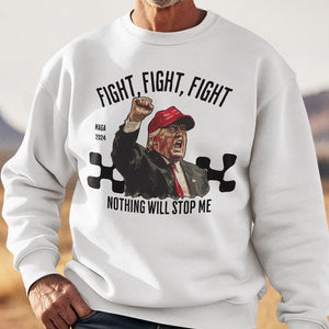 Nothing Will Stop Me, Trump Shot Light Shirt, Election 2024