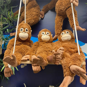 Little Orangutan Plush Doll, Birthday Christmas Gifts for Children and Pets, Pet Accessories