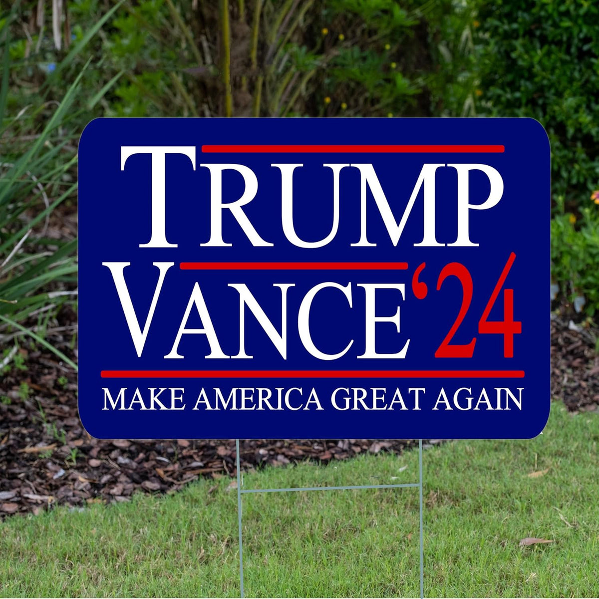 Trump JD Vance MAGA 2024 Yard Sign, Trump Supporters Home Decor, Election 2024