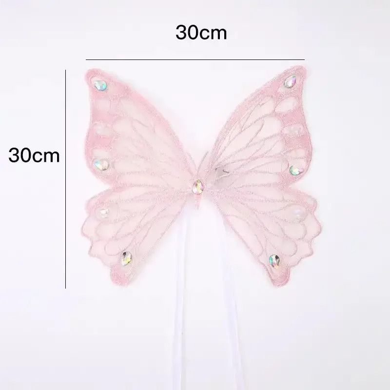 Dog and Cat Butterfly Glowing Wings, Summer Clothes for Pets, Small/Medium Dogs and Cats Halloween Costume