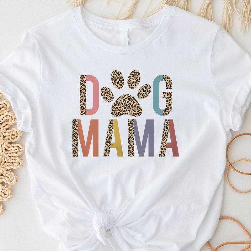 Leopard Dog Mama Shirt, Dog Owner Shirt, Gifts For Dog Lovers