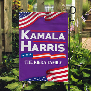 Kamala Harris Flag, Personalized House Flag, Custom Family Name, Election 2024