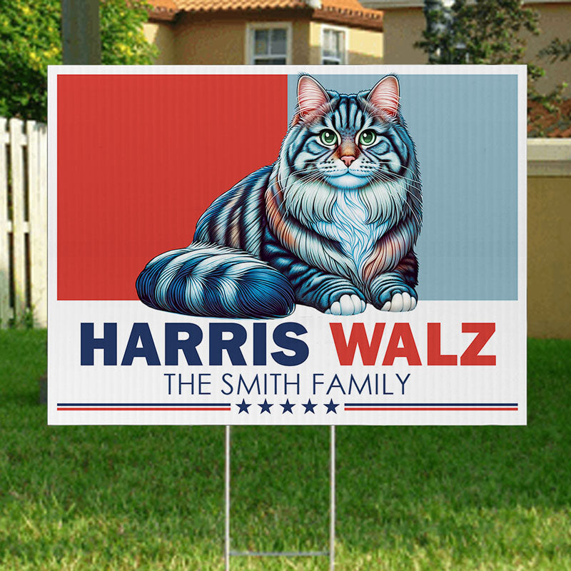Harris Walz Yard Sign, Personalized Yard Sign, Kamala Harris Sign, Vote Kamala, Election 2024