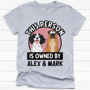 This Person Is Owned By Pop Eyed, Personalized Shirt, Gifts For Dog Lovers, Custom Photo