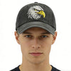 Embroidered Bald Eagle Head Hats, 4th July Washed Cap