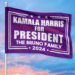 Kamala Harris For President 2024, Kamala Harris Personalized House Flag, Home Decoration, Election 2024