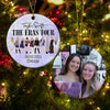 Eras Tour Ornament V3, Personalized Circle Ornaments 2 Sides, Custom Photo
